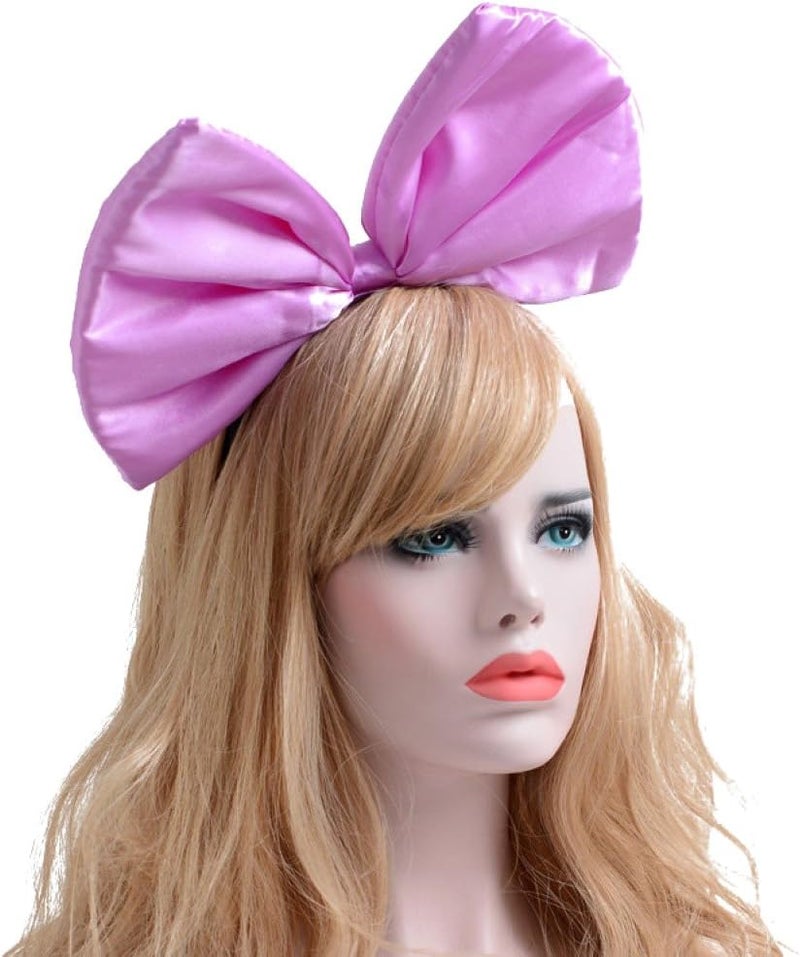 BUTITNOW BUYITNOW Women Huge Bow Headband Cute Bowknot Hair Hoop for Halloween Cosplay - Image 4